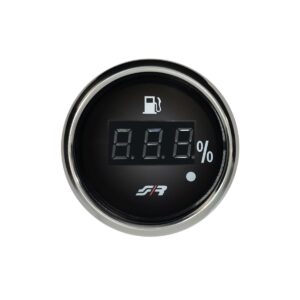 Simoni Racing ΟΡΓΑΝΟ ΕΝΔΕΙΞΗΣ ΒΕΝΖΙΝΗΣ ΨΗΦΙΑΚΟ ΜΑΥΡΟ ΜΕ ΔΑΚΤΥΛΙΔΙ ΧΡΩΜΙΟ 52mm SIMONI RACING - 1 TEM.