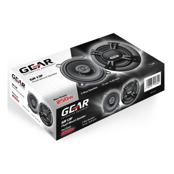GEAR Automotive Equipment ΗΧΕΙΑ GEAR 2 ΔΡΟΜΩΝ 130mm - 250W - ΒΑΘΟΣ 44mm (ΟΜΟΑΞΟΝΙΚΑ ΣΤΡΟΓΓΥΛΑ) - 2 ΤΕΜ. - Image 4