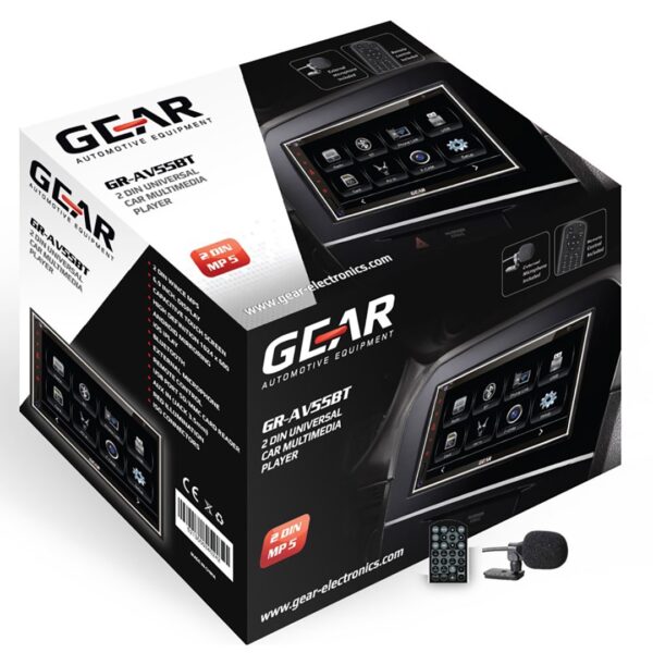 GEAR Automotive Equipment ΟΘΟΝΗ GEAR GR-AV55BT MULTIMEDIA 6.9" 2 DIN ΜΕ MP5 PLAYER/USB/SD/BLUETOOTH/AUX - Image 2