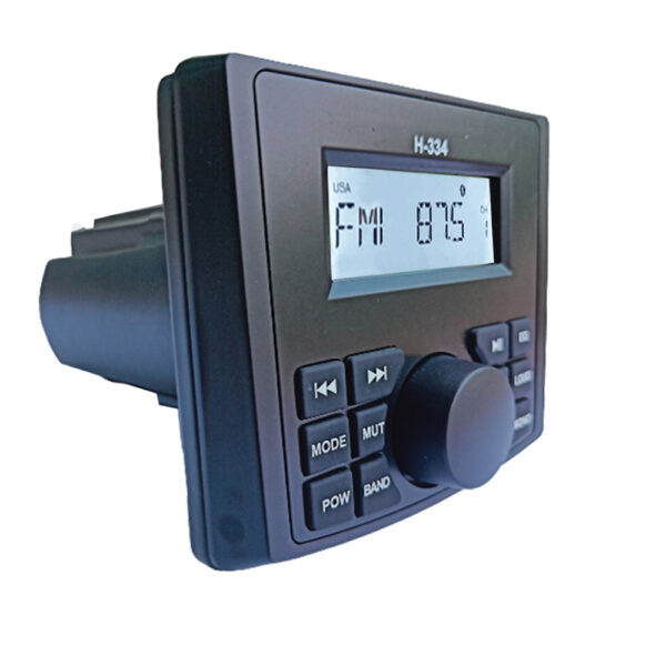 Hasda HASDA MP3 PLAYER H-334 4x50W ΜΕ ΡΑΔΙΟΦΩΝΟ/USB/BLUETOOTH (ΑΔΙΑΒΡΟΧΟ/ΜΑΥΡΟ) - Image 2