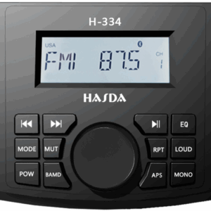 Hasda HASDA MP3 PLAYER H-334 4x50W ΜΕ ΡΑΔΙΟΦΩΝΟ/USB/BLUETOOTH (ΑΔΙΑΒΡΟΧΟ/ΜΑΥΡΟ)