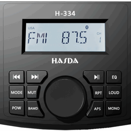 Hasda HASDA MP3 PLAYER H-334 4x50W ΜΕ ΡΑΔΙΟΦΩΝΟ/USB/BLUETOOTH (ΑΔΙΑΒΡΟΧΟ/ΜΑΥΡΟ)