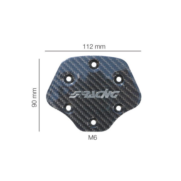 Simoni Racing ΚΑΠΑΚΙ ΚΑΤΑΡΓΗΣΗΣ ΚΟΡΝΑΣ REAL CARBON 90x112mm ΓΙΑ ΤΙΜΟΝΙΑ 6ΤΡΥΠΑ ΑΓΩΝΙΣΤΙΚΟΥ ΤΥΠΟΥ - Image 3