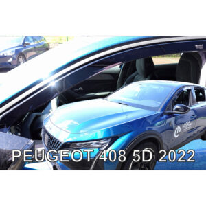 Heko ΑΝΕΜΟΘΡΑΥΣΤΕΣ ΓΙΑ PEUGEOT 408 5D 2022+ - ΖΕΥΓΑΡΙ ΑΥΤΟΚΙΝΗΤΟΥ ΑΠΟ ΕΥΚΑΜΠΤΟ ΦΙΜΕ ΠΛΑΣΤΙΚΟ HEKO - 2 ΤΕΜ.