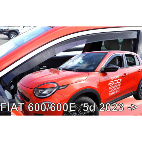 Heko ΑΝΕΜΟΘΡΑΥΣΤΕΣ ΓΙΑ FIAT 600/600E 5D 2023+ ΖΕΥΓΑΡΙ ΑΠΟ ΕΥΚΑΜΠΤΟ ΦΙΜΕ ΠΛΑΣΤΙΚΟ HEKO – 2 ΤΕΜ.