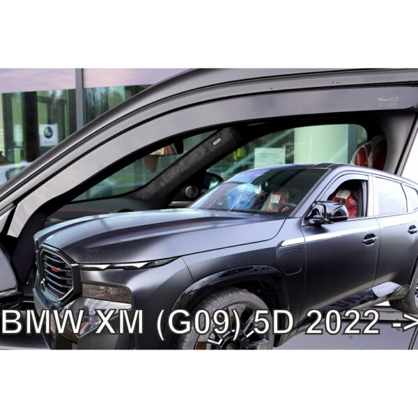 Heko ΑΝΕΜΟΘΡΑΥΣΤΕΣ ΓΙΑ BMW XM G09 5D 2022+ ΖΕΥΓΑΡΙ ΑΠΟ ΕΥΚΑΜΠΤΟ ΦΙΜΕ ΠΛΑΣΤΙΚΟ HEKO - 2 ΤΕΜ.
