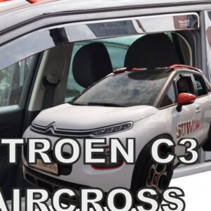 Heko ΑΝΕΜΟΘΡΑΥΣΤΕΣ ΓΙΑ CITROEN C3 AIRCROSS 5D 2017+ ΖΕΥΓΑΡΙ ΑΠΟ ΕΥΚΑΜΠΤΟ ΦΙΜΕ ΠΛΑΣΤΙΚΟ HEKO - 2 ΤΕΜ.