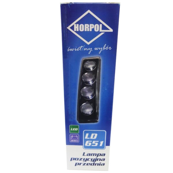 Horpol DRL HOR64 12/24V ΠΡΟΣΘΕΤΟ DAYTIME ΔΙΕΘΝΗ ΜΕ 4LED 0,5W 181x48mm ΜΑΥΡΟ 1ΤΕΜ - Image 3