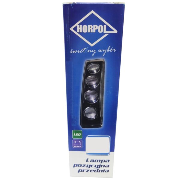Horpol DRL HOR64 12/24V ΠΡΟΣΘΕΤΟ DAYTIME ΔΙΕΘΝΗ ΜΕ 4LED 0,5W 181x48mm ΜΑΥΡΟ ΜΕ ΦΙΣ 1ΤΕΜ - Image 3