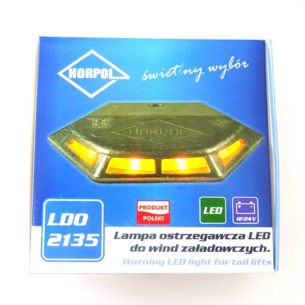 Horpol ΦΩΣ ΠΡΟΕΙΔΟΠΟΙΗΣΗΣ ΥΔΡΑΥΛΙΚΗΣ ΠΟΡΤΑΣ 12/24V HOR80 7W 4LED 6ΓΩΝΟ 103x90x12mm - Image 3
