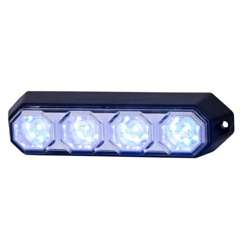 Horpol ΦΩΣ ΠΡΟΕΙΔΟΠΟΙΗΣΗΣ 12/24V HOR78 6W 4LED 143x35mm ΜΠΛΕ