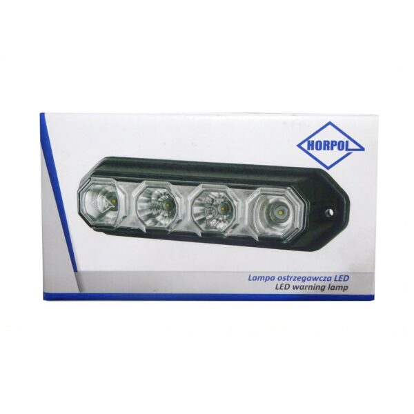 Horpol ΦΩΣ ΠΡΟΕΙΔΟΠΟΙΗΣΗΣ 12/24V HOR78 6W 4LED 143x35mm ΜΠΛΕ - Image 3