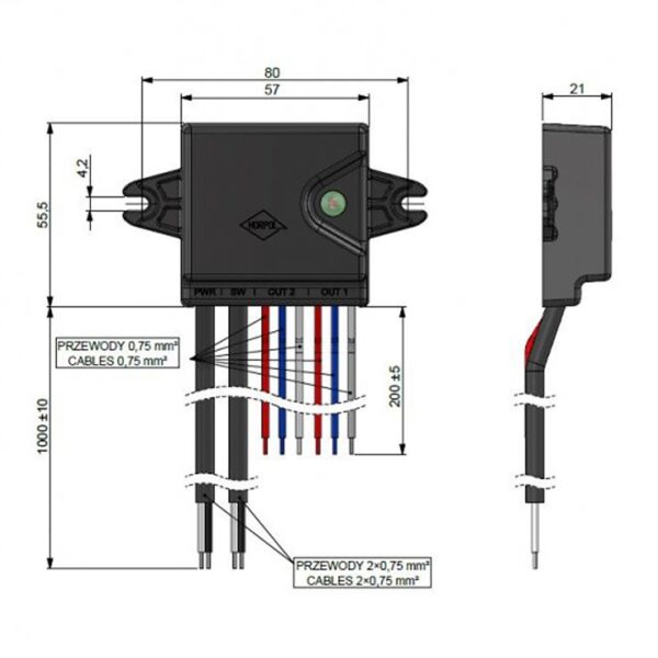 Horpol ΠΛΑΚΕΤΑ ΣΥΓΧΡΟΝΙΣΜΟΥ CONTROL UNIT ΜΕ ΤΗΛΕΧΕΙΡΙΣΜΟ ΓΙΑ ΦΩΤΑ ΠΡΟΕΙΔΟΠΟΙΗΣΗΣ HOR78 - Image 2