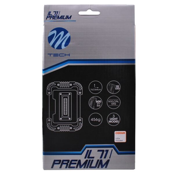 M-Tech ΦΑΚΟΣ ΕΡΓΑΣΙΑΣ OSRAM 20LED 600lm 3 ΛΕΙΤΟΥΡΓΙΩΝ 170x130x40mm M-TECH - Image 2