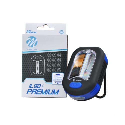 M-Tech ΦΑΚΟΣ ΕΡΓΑΣΙΑΣ OSRAM 3+12LED 100+200lm 2 ΛΕΙΤΟΥΡΓΙΩΝ (ΛΕΥΚΟ) 90x60x350mm