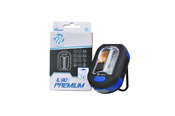 M-Tech ΦΑΚΟΣ ΕΡΓΑΣΙΑΣ OSRAM 3+12LED 100+200lm 2 ΛΕΙΤΟΥΡΓΙΩΝ (ΛΕΥΚΟ) 90x60x350mm