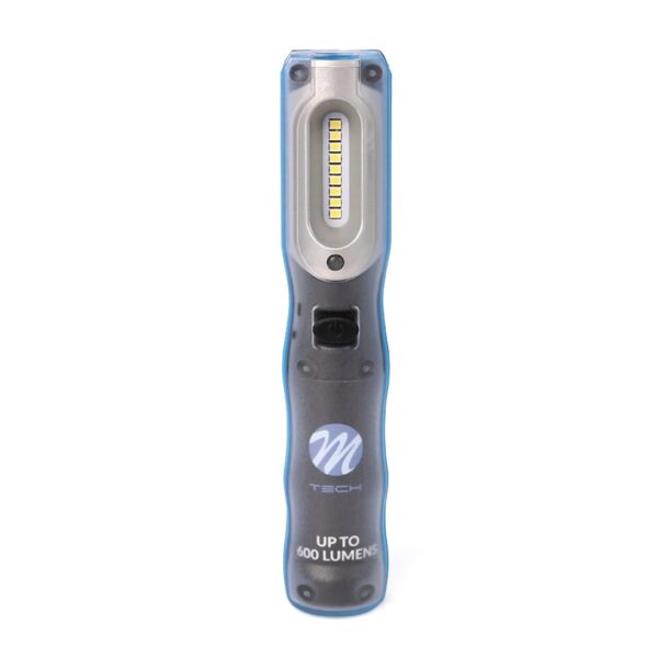 M-Tech Φακός εργασίας Osram 9+1 led 600+200lm 5.700k με 1 μαγνήτη 2 λειτουργιών επαναφορτιζόμενος m-tech
