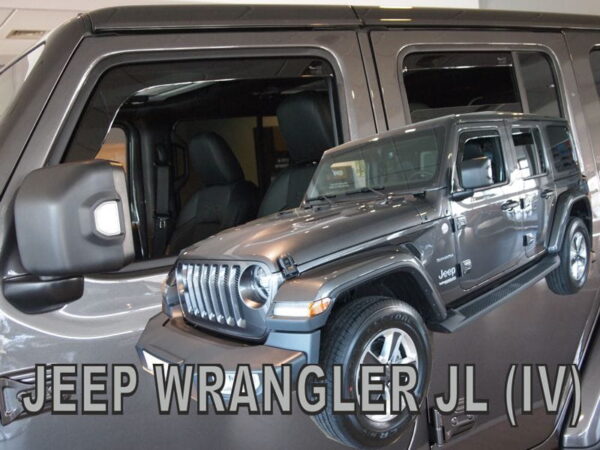 Heko ΑΝΕΜΟΘΡΑΥΣΤΕΣ ΓΙΑ JEEP WRANGLER JL IV 5D 2019+ ΣΕΤ ΑΥΤΟΚΙΝΗΤΟΥ ΑΠΟ ΕΥΚΑΜΠΤΟ ΦΙΜΕ ΠΛΑΣΤΙΚΟ HEKO - 4 ΤΕΜ.