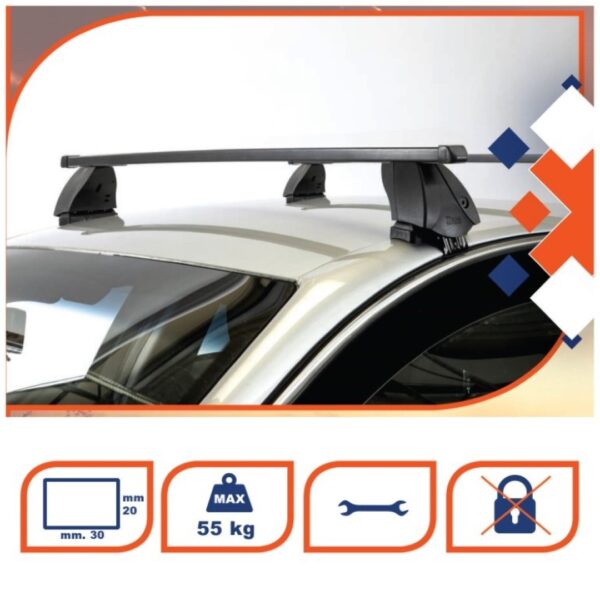K39 KIT ΜΕ ΜΠΑΡΕΣ ΟΡΟΦΗΣ ΓΙΑ HONDA CR-V III 5D 2007-2012 ΣΙΔΗΡΟΥ K39 (BSM130-K13) - Image 2
