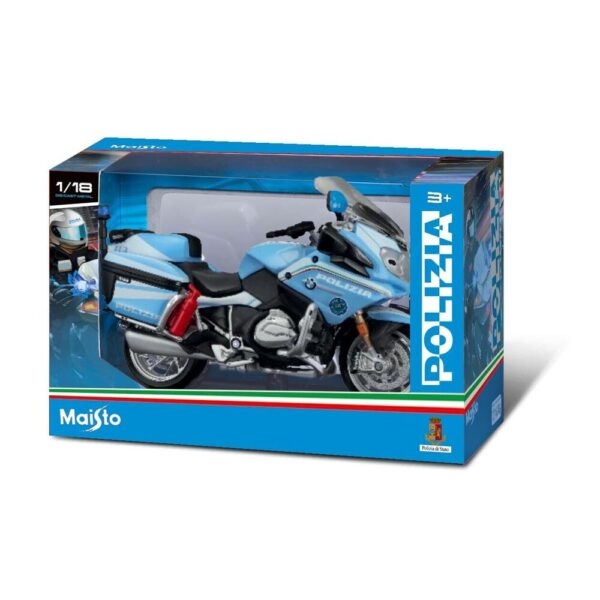 Lampa ΜΙΝΙΑΤΟΥΡΑ BMW R1200RT MOTO ΑΣΤΥΝΟΜΙΑΣ POLIZIA 1:18 BURAGO - 1 ΤΕΜ. - Image 2