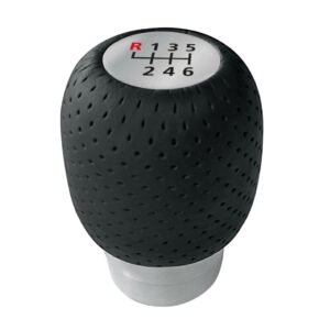 Lampa ΠΟΜΟΛΟ ΤΑΧΥΤΗΤΩΝ FORMULA GEAR 1 ΔΕΡΜΑΤΙΝΟ ΜΑΥΡΟ ΜΕ 2 ΑΥΤΟΚΟΛΛΗΤΑ ΕΝΔΕΙΞΗΣ ΤΑΧΥΤΗΤΩΝ 32mm (FIAT+OPEL)