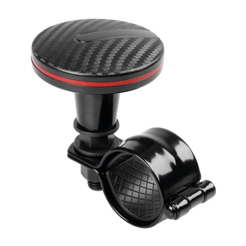 Lampa ΤΕΜΠΕΛΗΣ ΤΙΜΟΝΙΟΥ SPINNY LINE 60mm ΓΙΑ ΤΙΜΟΝΙΑ 30-37mm (ΜΑΥΡΟ CARBON ΜΕ ΚΟΚΚΙΝΗ ΡΙΓΑ)