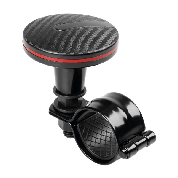 Lampa ΤΕΜΠΕΛΗΣ ΤΙΜΟΝΙΟΥ SPINNY LINE 60mm ΓΙΑ ΤΙΜΟΝΙΑ 30-37mm (ΜΑΥΡΟ CARBON ΜΕ ΚΟΚΚΙΝΗ ΡΙΓΑ)