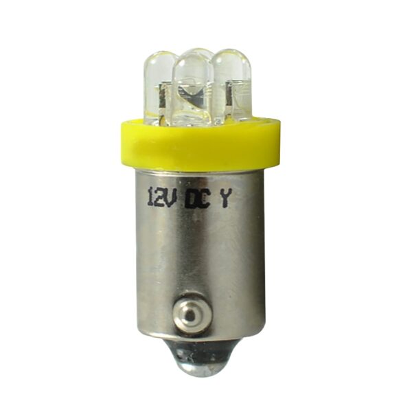 M-Tech T4W 12V 0,96W BA9s (ΜΙΝΙΟΝ) LED 4xLED 3mm ΚΙΤΡΙΝΟ 1ΤΕΜ. M-TECH