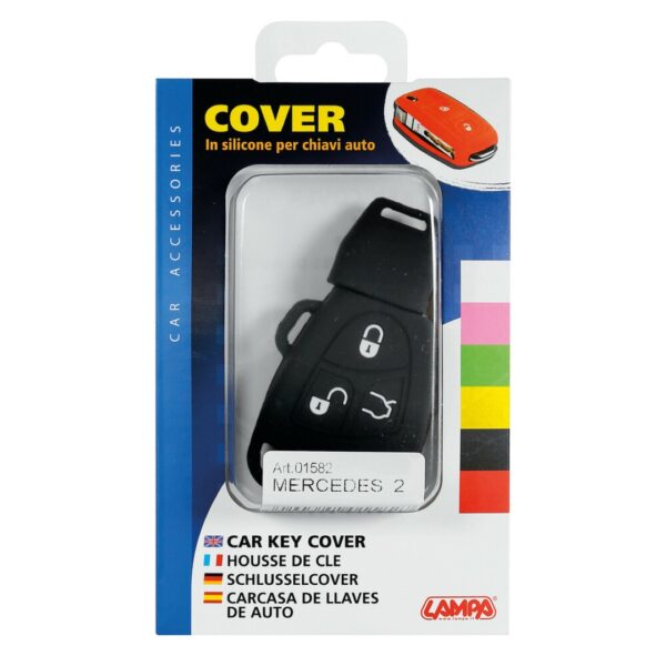 Lampa ΚΑΛΥΜΜΑ ΚΛΕΙΔΙΩΝ ΣΙΛΙΚΟΝΗΣ TYPE-2 ΜΑΥΡΟ ΧΡΩΜΑ ΓΙΑ MERCEDES 1ΤΕΜ. - Image 2