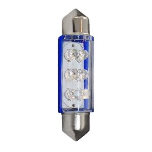 M-Tech ΛΑΜΠΑΚΙΑ ΠΛΑΦΟΝΙΕΡΑΣ C5W/C10W 12V 0,66W SV8,5 41mm LED 6xFlux 3mm ΜΠΛΕ 1ΤΕΜ. M-TECH