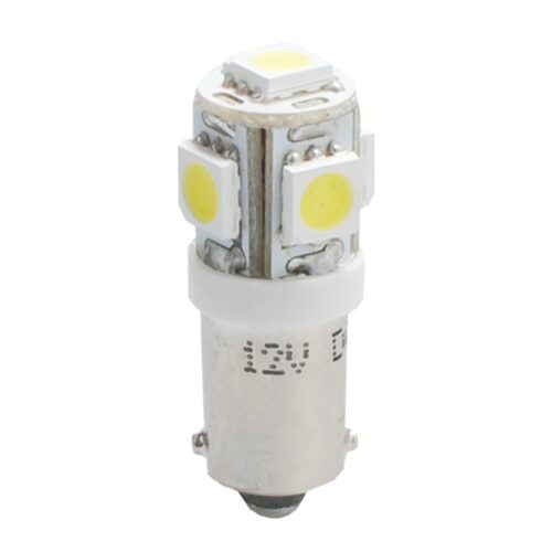 M-Tech T4W 12V 1,2W BA9s (ΜΙΝΙΟΝ) LED 5xSMD5050 ΛΕΥΚΟ 1ΤΕΜ. M-TECH