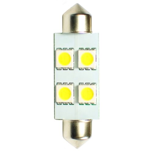 M-Tech ΛΑΜΠΑΚΙΑ ΠΛΑΦΟΝΙΕΡΑΣ C5W/C10W 12V 1,36W SV8,5 36mm LED 4xSMD5050 ΛΕΥΚΟ 1ΤΕΜ. M-TECH