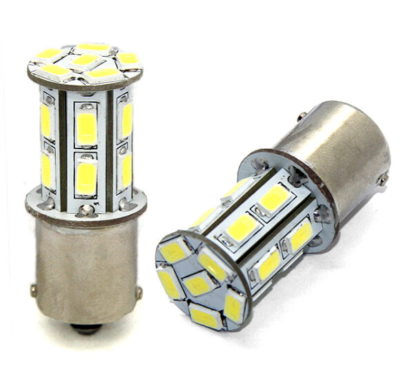 M-Tech P21W 12V BA15s LED 18xSMD5630 PREMIUM ΛΕΥΚΟ (ΜΟΝΟΠΟΛΙΚΟ) 1ΤΕΜ.