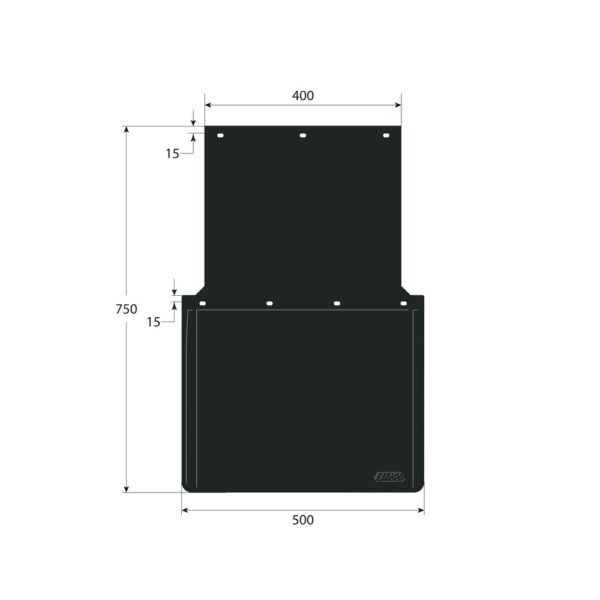 Lampa ΛΑΣΠΩΤΗΡΕΣ ΦΟΡΤΗΓΟΥ PVC ΜΑΥΡΟΙ ΜΕ ΕΓΚΡΙΣΗ 500x750x400mm LAMPA - 2 ΤΕΜ. - Image 4