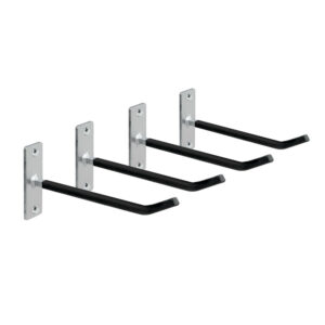 Lampa ΒΑΣΗ ΤΟΙΧΟΥ / ΣΤΗΡΙΓΜΑΤΑ ΕΛΑΣΤΙΚΩΝ/ΖΑΝΤΩΝ 40kg MAX 25x1cm ΜΕ ΚΙΤ ΤΟΠΟΘΕΤΗΣΗΣ LAMPA - 4 ΤΕΜ.