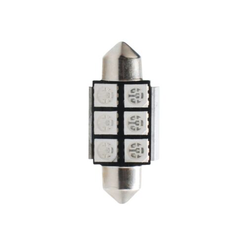 M-Tech ΛΑΜΠΑΚΙΑ ΠΛΑΦΟΝΙΕΡΑΣ C5W/C10W 12V 1,44W SV8,5 36mm CAN-BUS+RADIATOR LED 6xSMD5050 PREMIUM ΜΠΛΕ 1ΤΕΜ.