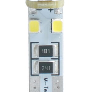 M-Tech T10 W5W 12V W2,1x9,5d LED 8xSMD3528 ΛΕΥΚΟ (ΚΑΡΦΩΤΟ CAN-BUS) 1ΤΕΜ. M-TECH