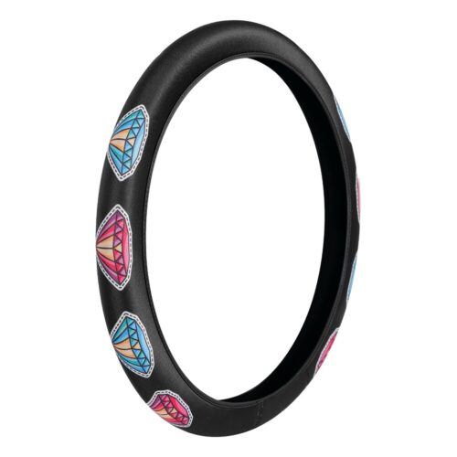 Lampa ΚΑΛΥΜΜΑ ΤΙΜΟΝΙΟΥ SKIN-COVER DIAMONT (ΔΙΑΜΑΝΤΙΑ) 35/37cm (S) ΜΑΥΡΟ ΕΛΑΣΤΙΚΟ ΠΟΛΥΕΣΤΕΡΙΚΟ 2mm ΠΑΧΟΣ