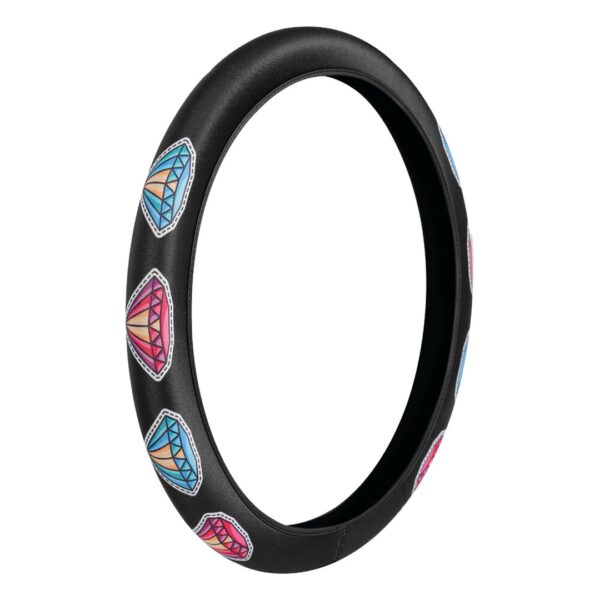 Lampa ΚΑΛΥΜΜΑ ΤΙΜΟΝΙΟΥ SKIN-COVER DIAMONT (ΔΙΑΜΑΝΤΙΑ) 35/37cm (S) ΜΑΥΡΟ ΕΛΑΣΤΙΚΟ ΠΟΛΥΕΣΤΕΡΙΚΟ 2mm ΠΑΧΟΣ