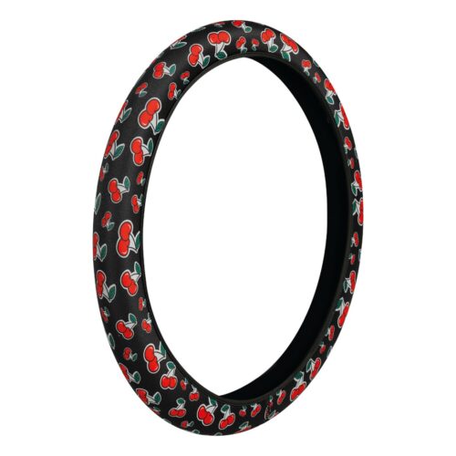 Lampa ΚΑΛΥΜΜΑ ΤΙΜΟΝΙΟΥ SKIN-COVER CHERRY-CILIEGE(ΚΕΡΑΣΙΑ) 35/37cm(S) ΜΑΥΡΟ ΕΛΑΣΤΙΚΟ ΠΟΛΥΕΣΤΕΡΙΚΟ 2mm ΠΑΧΟΣ