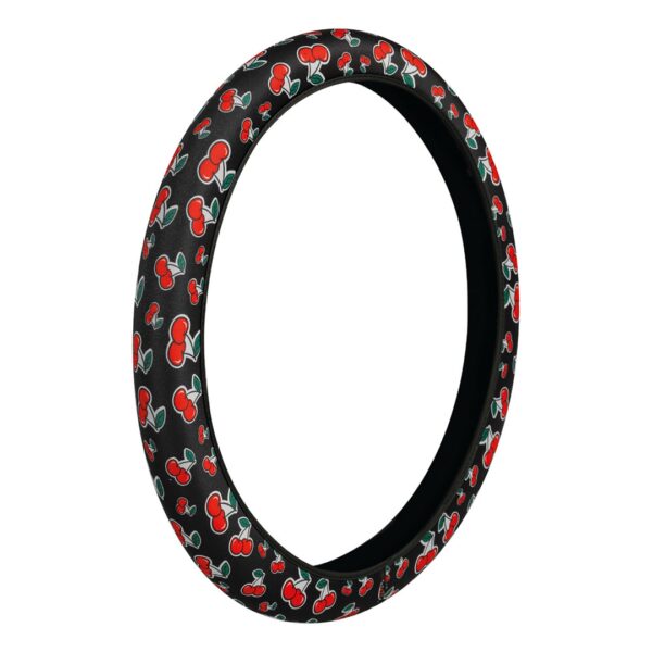 Lampa ΚΑΛΥΜΜΑ ΤΙΜΟΝΙΟΥ SKIN-COVER CHERRY-CILIEGE(ΚΕΡΑΣΙΑ) 35/37cm(S) ΜΑΥΡΟ ΕΛΑΣΤΙΚΟ ΠΟΛΥΕΣΤΕΡΙΚΟ 2mm ΠΑΧΟΣ