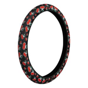 Lampa ΚΑΛΥΜΜΑ ΤΙΜΟΝΙΟΥ SKIN-COVER CHERRY-CILIEGE(ΚΕΡΑΣΙΑ) 38/40cm(M) ΜΑΥΡΟ ΕΛΑΣΤΙΚΟ ΠΟΛΥΕΣΤΕΡΙΚΟ 2mm ΠΑΧΟΣ