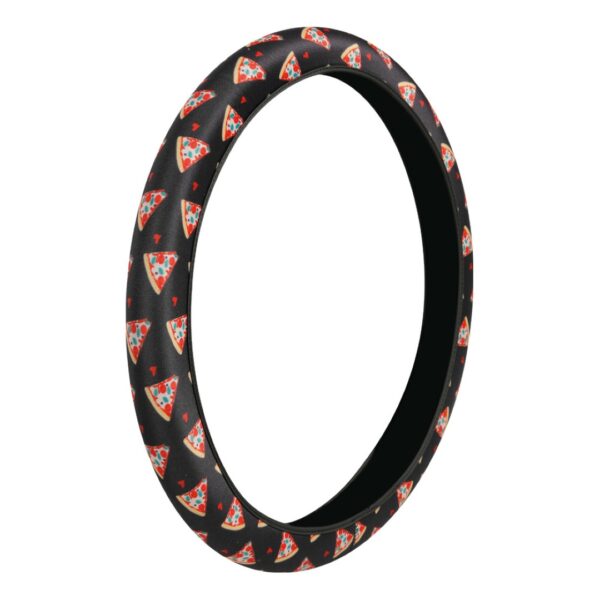 Lampa ΚΑΛΥΜΜΑ ΤΙΜΟΝΙΟΥ SKIN-COVER PIZZA (ΠΙΤΣΑ) 35/37cm (S) ΜΑΥΡΟ ΕΛΑΣΤΙΚΟ ΠΟΛΥΕΣΤΕΡΙΚΟ 2mm ΠΑΧΟΣ