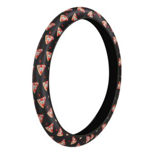 Lampa ΚΑΛΥΜΜΑ ΤΙΜΟΝΙΟΥ SKIN-COVER PIZZA (ΠΙΤΣΑ) 38/40cm (M) ΜΑΥΡΟ ΕΛΑΣΤΙΚΟ ΠΟΛΥΕΣΤΕΡΙΚΟ 2mm ΠΑΧΟΣ