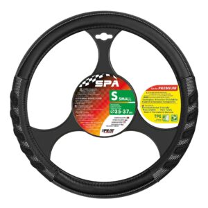 Lampa ΚΑΛΥΜΜΑ ΤΙΜΟΝΙΟΥ SPA (S) 35/37cm ΔΕΡΜΑΤΙΝΗ ΜΑΥΡΟ/ΓΚΡΙ ΑΟΣΜΟ ECO-FRIENDLY