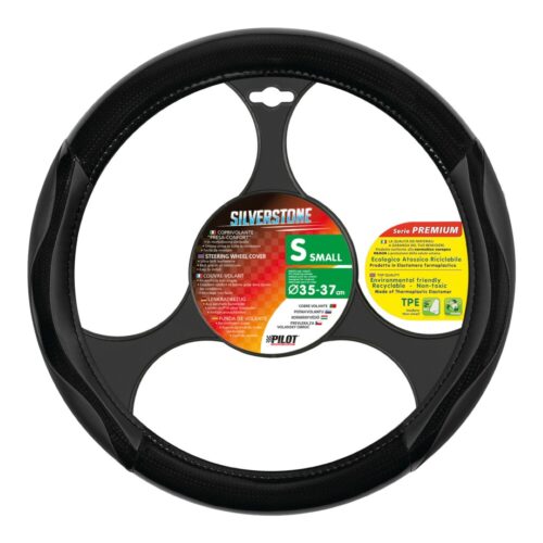 Lampa ΚΑΛΥΜΜΑ ΤΙΜΟΝΙΟΥ SILVERSTONE (S) 35/37cm CARBON /ΔΕΡΜΑΤΙΝΗ ΜΑΥΡΟ ΑΟΣΜΟ ECO-FRIENDLY