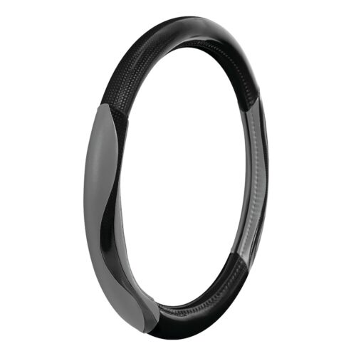 Lampa ΚΑΛΥΜΜΑ ΤΙΜΟΝΙΟΥ SILVERSTONE (M) 37/39 cm CARBON /ΜΑΥΡO-ΓΚΡΙ ΔΕΡΜΑΤΙΝΗ ΑΟΣΜΟ ECO-FRIENDLY