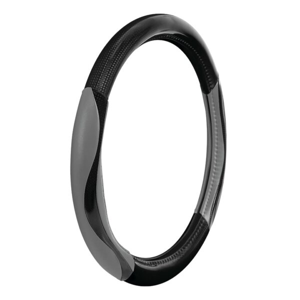 Lampa ΚΑΛΥΜΜΑ ΤΙΜΟΝΙΟΥ SILVERSTONE (M) 37/39 cm CARBON /ΜΑΥΡO-ΓΚΡΙ ΔΕΡΜΑΤΙΝΗ ΑΟΣΜΟ ECO-FRIENDLY