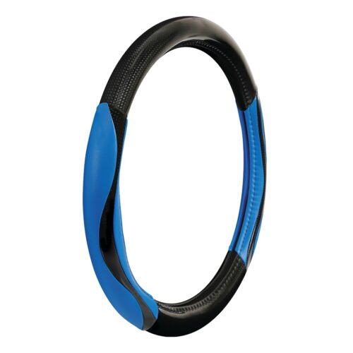 Lampa ΚΑΛΥΜΜΑ ΤΙΜΟΝΙΟΥ SILVERSTONE (M) 37/39 cm CARBON /ΜΑΥΡO-ΜΠΛΕ ΔΕΡΜΑΤΙΝΗ ΑΟΣΜΟ ECO-FRIENDLY