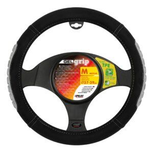 Lampa ΚΑΛΥΜΜΑ ΤΙΜΟΝΙΟΥ GEL GRIP (M) 37/39cm ΜΙΚΡΟΙΝΕΣ/ΤΖΕΛ ΜΑΥΡΟ/ΓΚΡΙ ΑΟΣΜΟ ECO-FRIENDLY